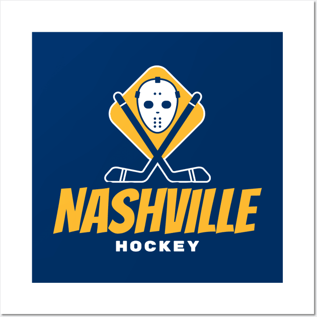 Nashville predators hockey Wall Art by BVHstudio